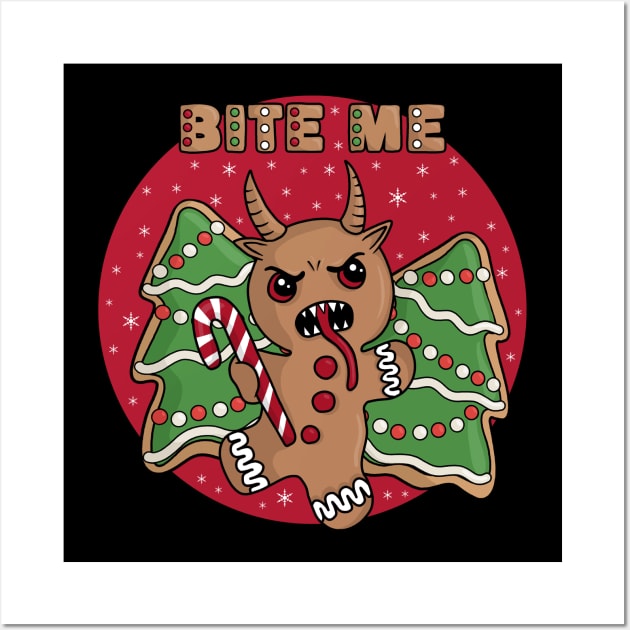 Gingerbread Krampus Wall Art by valentinahramov